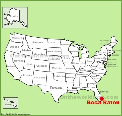 Boca Raton Location Map