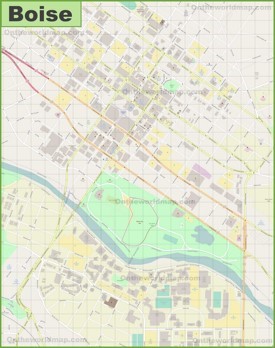 Boise downtown map