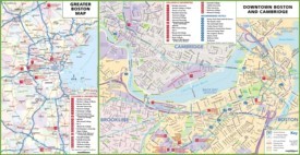 Boston colleges and universities map
