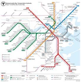 Boston rail map