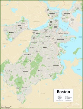 Boston squares map