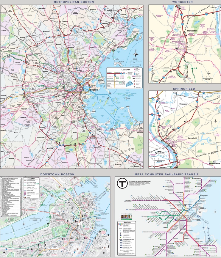 Boston transport map