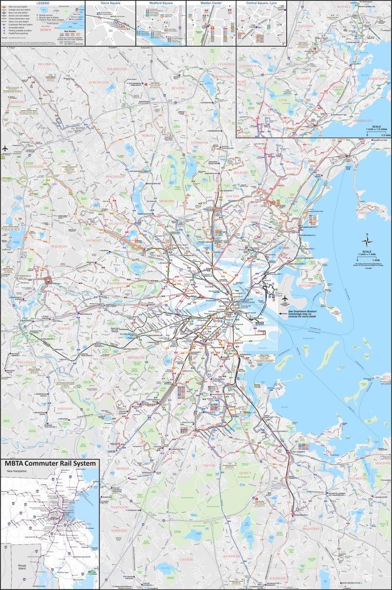 Boston Transportation Map