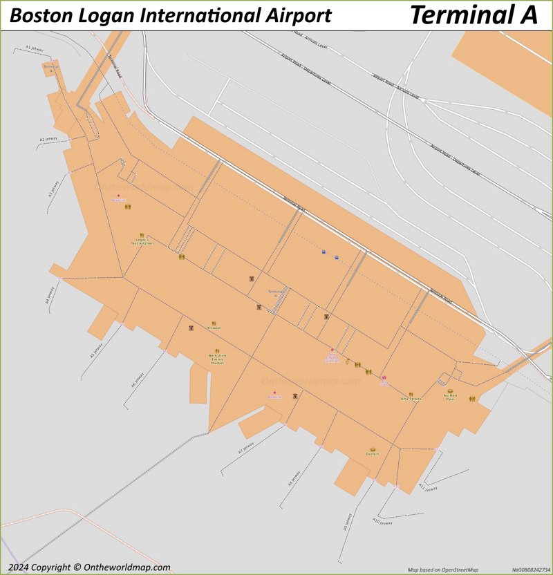 Logan Airport Terminal A Map