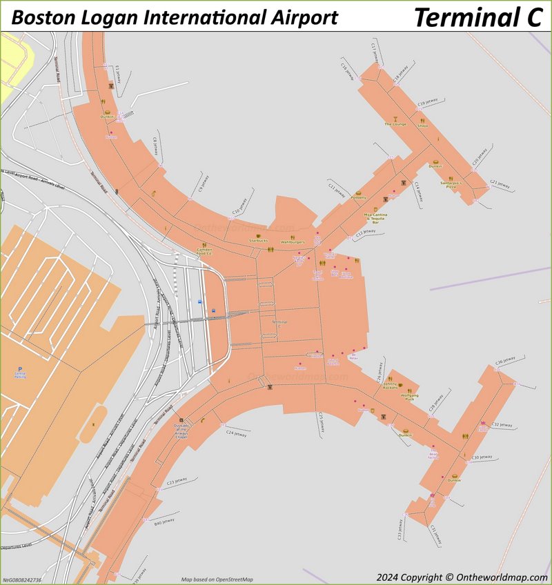 Logan Airport Terminal C Map