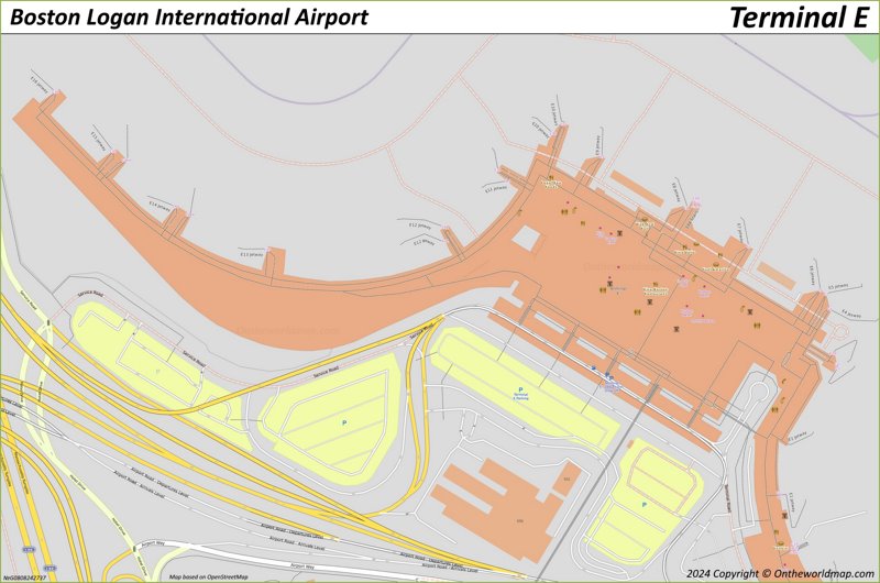 Logan Airport Terminal E Map