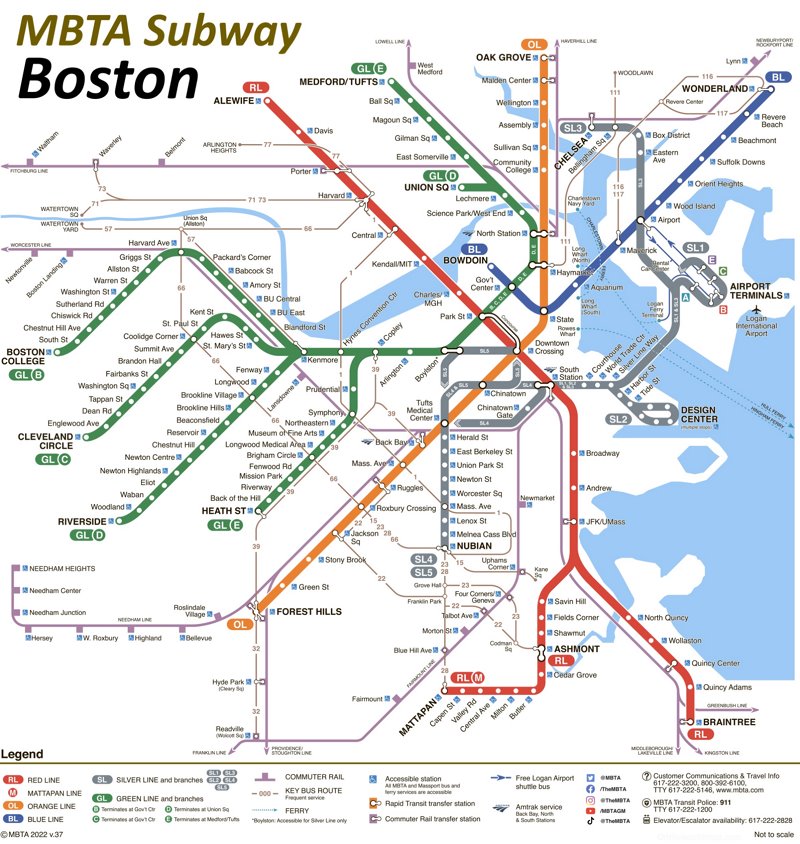 MBTA Subway Map