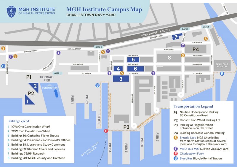 MGH Institute Campus Map | Boston, Massachusetts | MGH Institute of ...