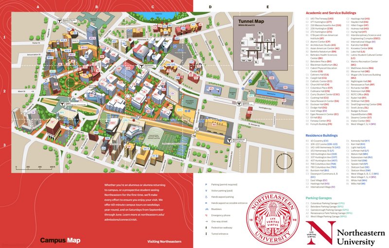 NEU Campus Map