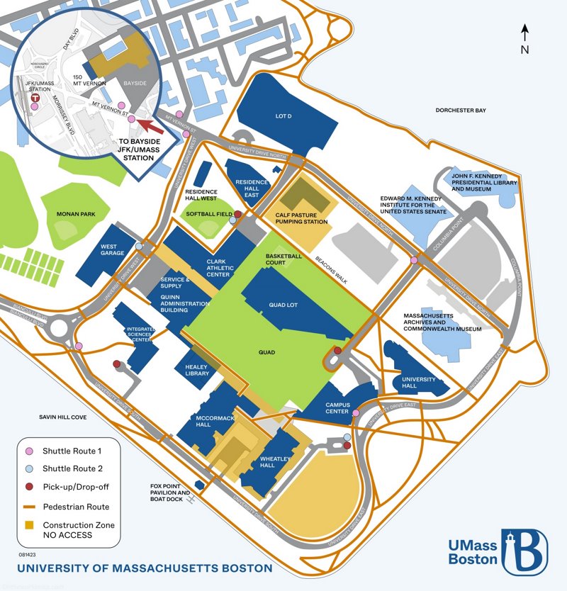 UMass Boston Campus Map