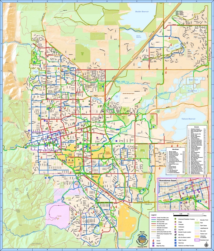 Boulder bike map