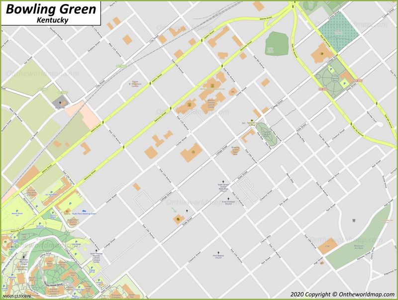 Bowling Green Downtown Map