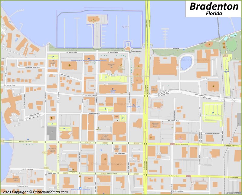 Downtown Bradenton Map