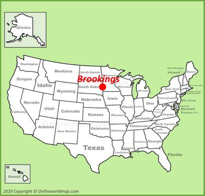 Brookings Location Map