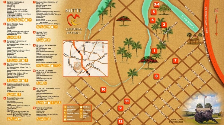 Brownsville Cultural District map