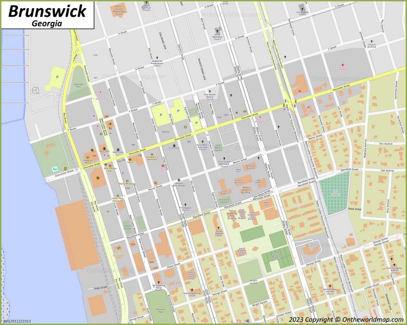 Brunswick Old Town Map