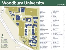 Woodbury University Campus Map