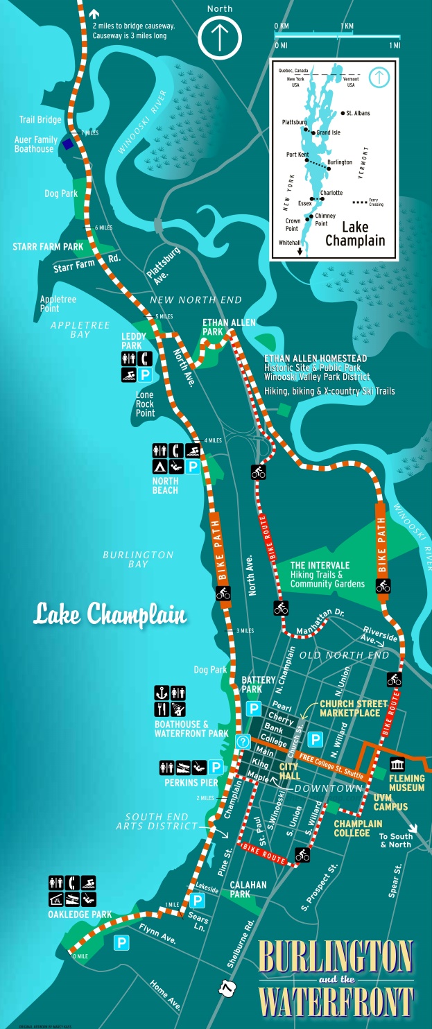 Burlington Bike Map