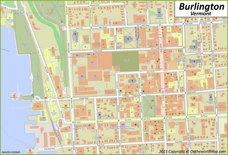 Downtown Burlington Map