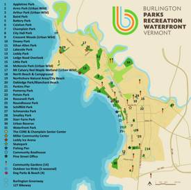 Burlington Parks Map