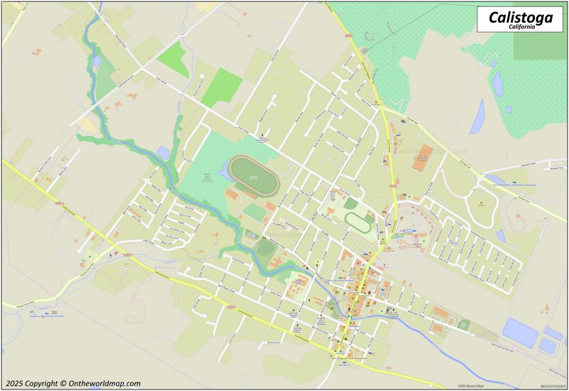 Map of Calistoga