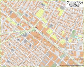 Cambridge Central Square Map