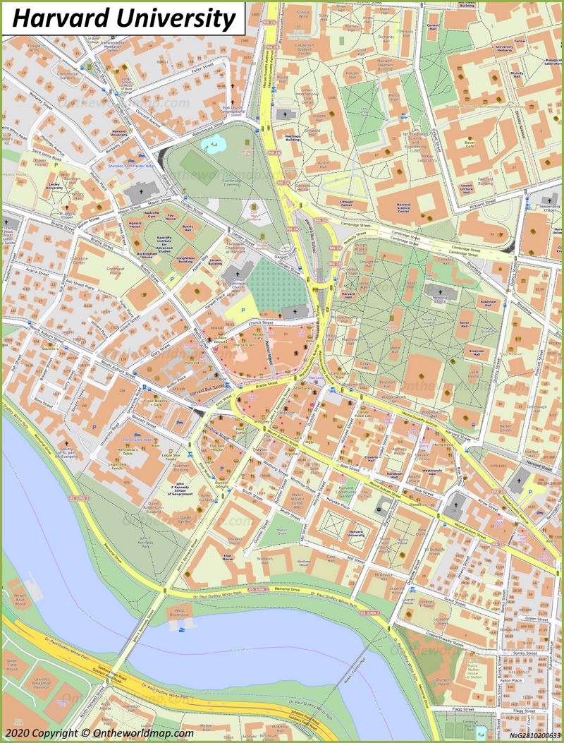 Map of Harvard University