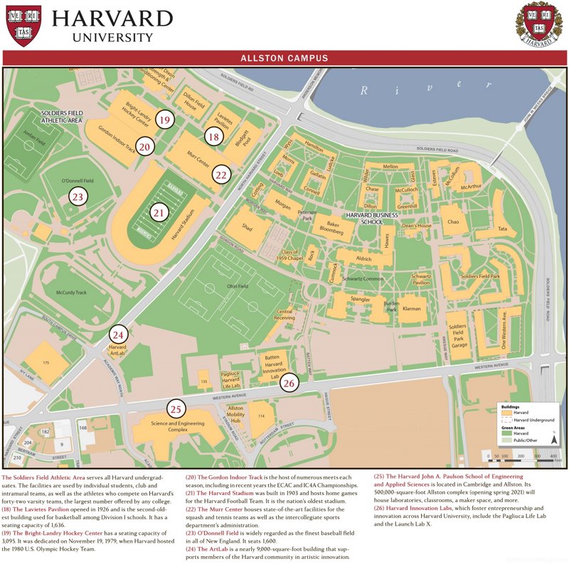 Harvard University Allston Campus Map