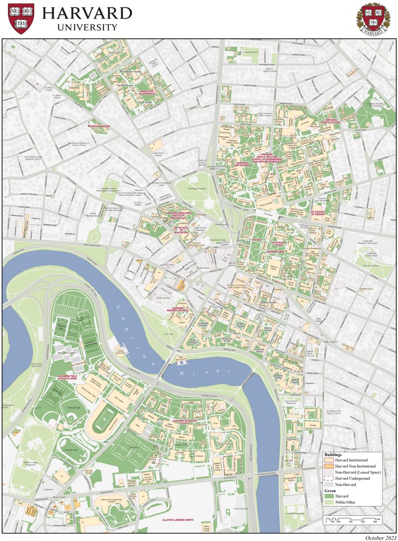 >Harvard University Campus Map