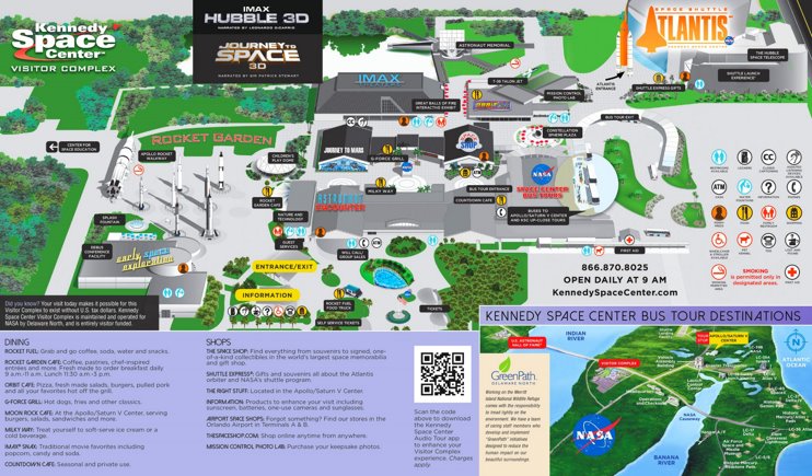 Kennedy Space Center Visitor Complex Map Max 
