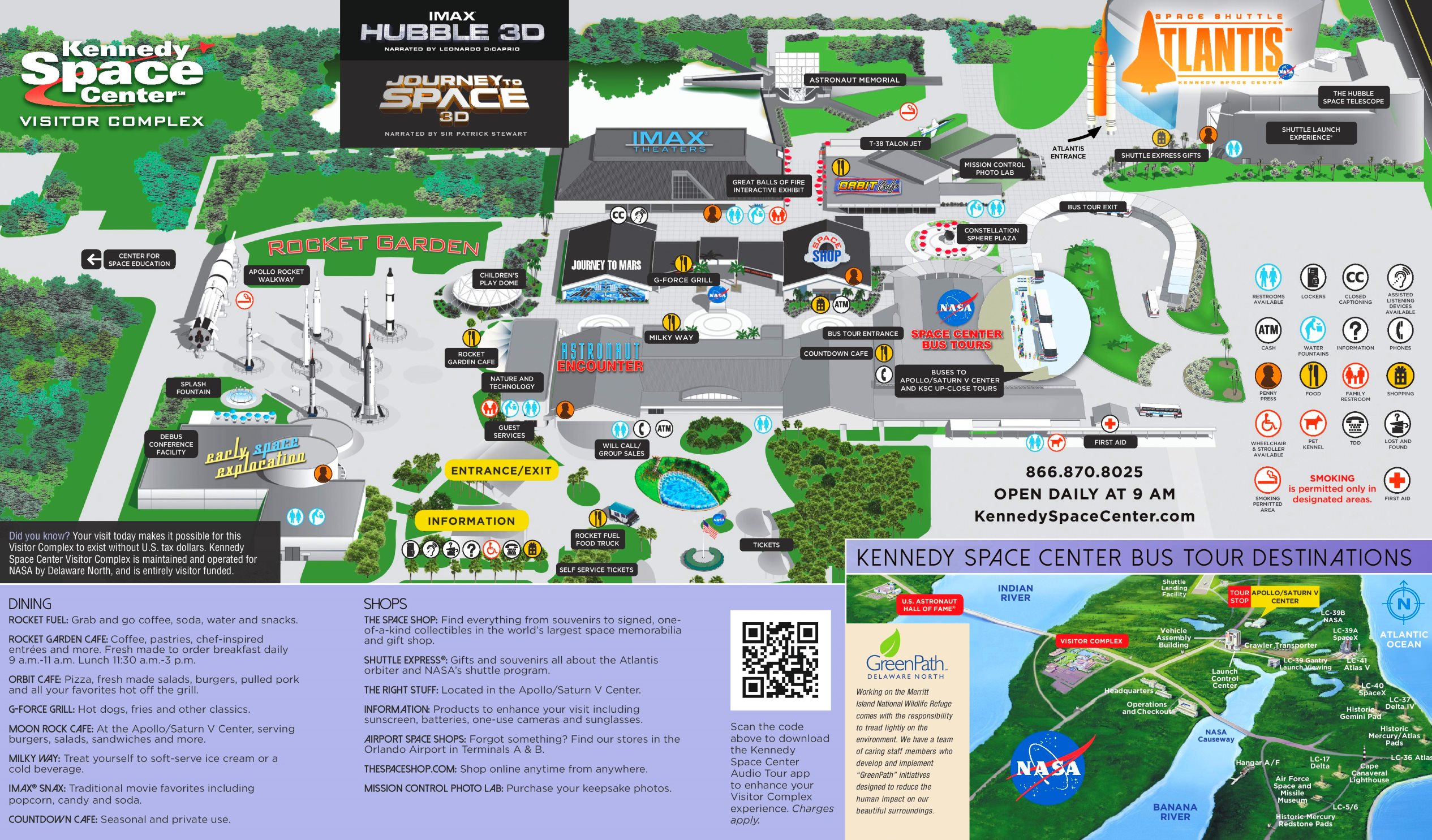 Kennedy Space Center Visitor Complex Map 3342