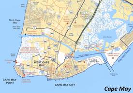 Cape May Area Road Map