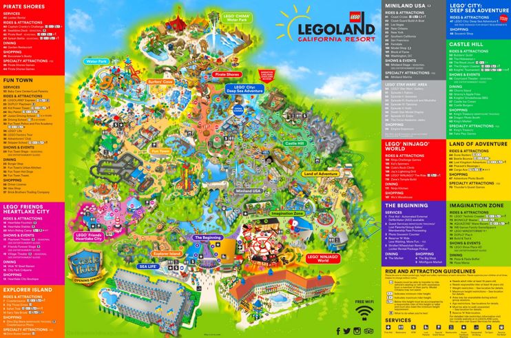 Legoland California Resort Map