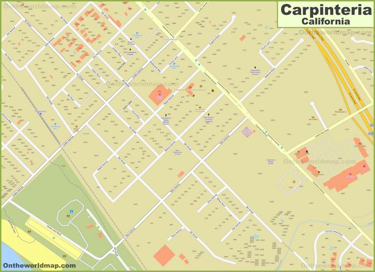 Carpinteria City Center Map