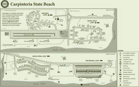 Carpinteria State Beach Map