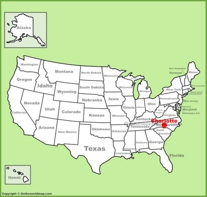 Charlotte Location Map