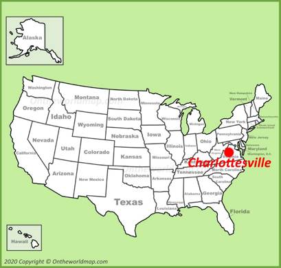Charlottesville Location Map