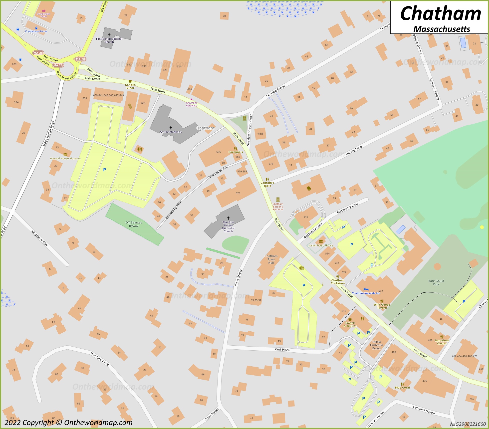 Downtown Chatham Map