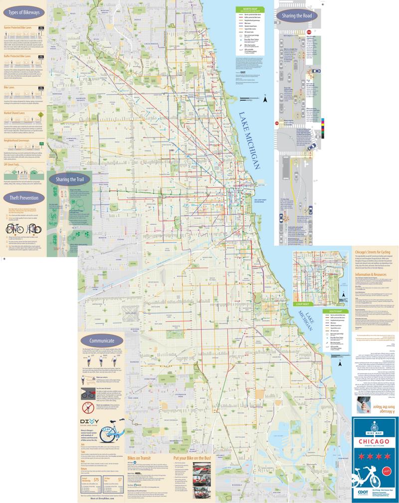 Chicago bike map