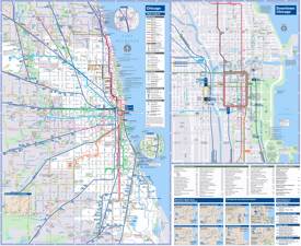 Chicago transport map