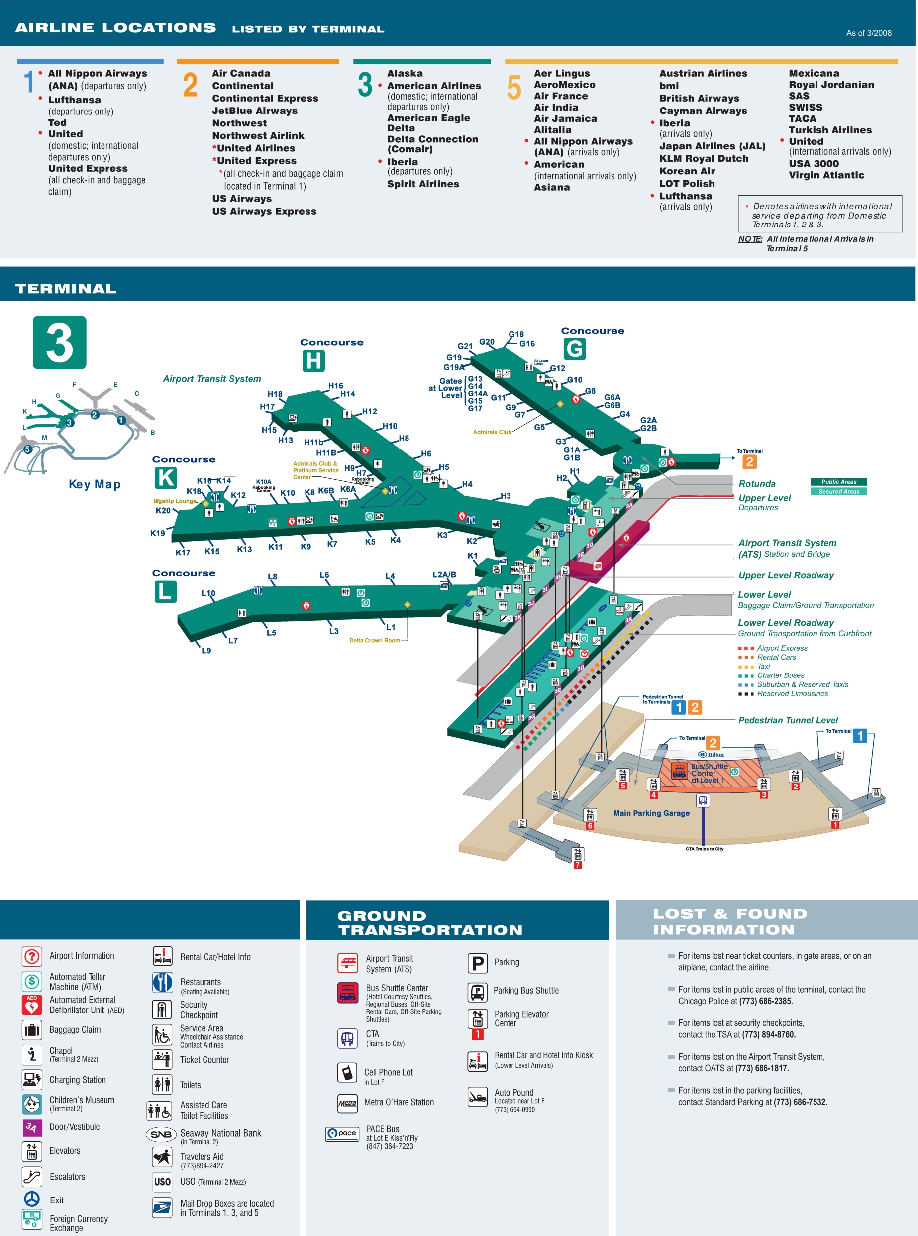 O Hare Airport Map
