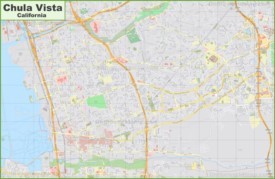 Large detailed map of Chula Vista