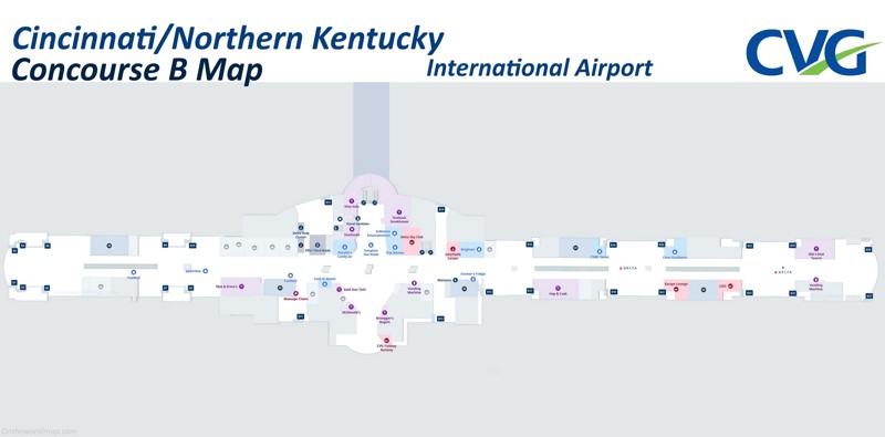 Cincinnati Airport Concourse B Map