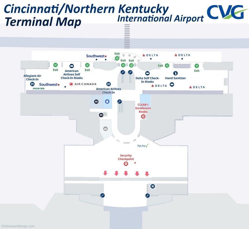 Cincinnati Airport Terminal Map