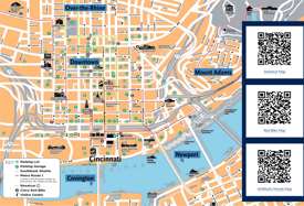 Cincinnati Tourist Map