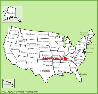 Clarksville Location Map