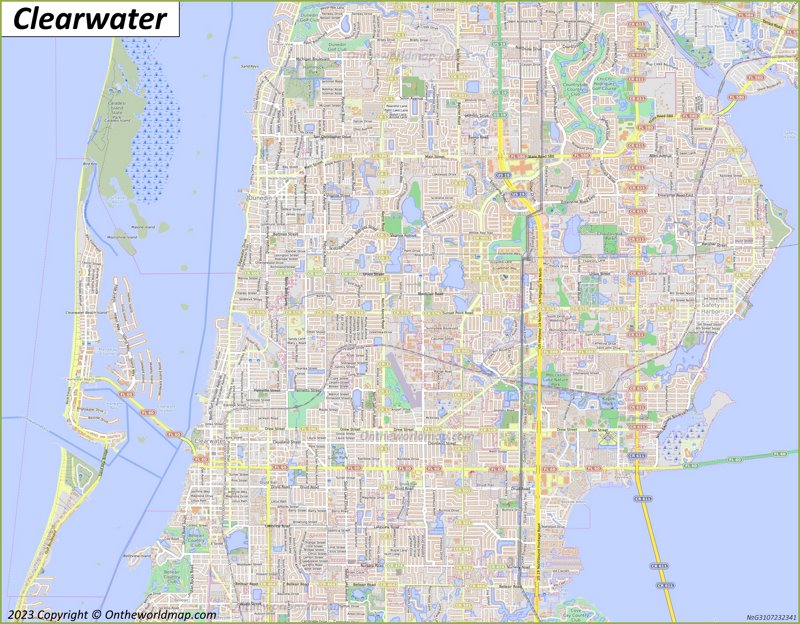 Map of Clearwater