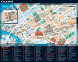 Cleveland restaurants map