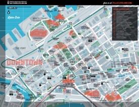 Cleveland tourist attractions map