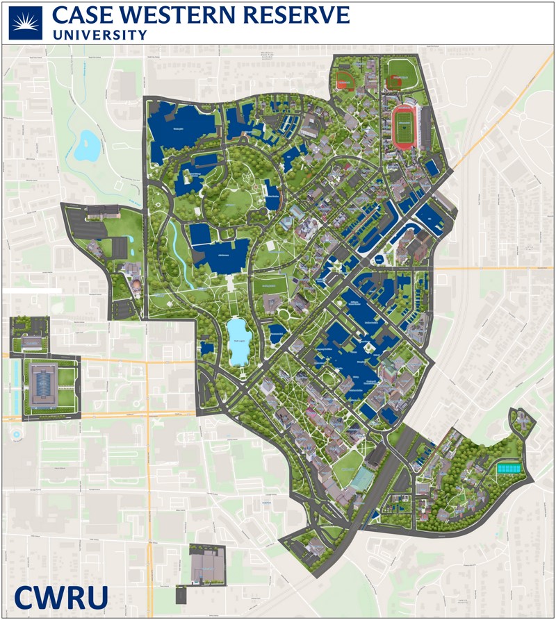 Case Western Reserve University Campus Map
